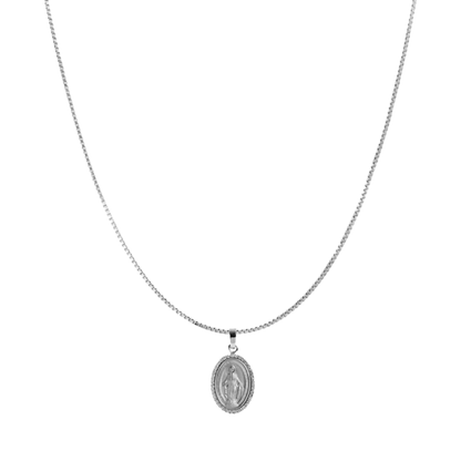 MIRACULOUS AND CHAIN - DIAMONDS - WHITE GOLD