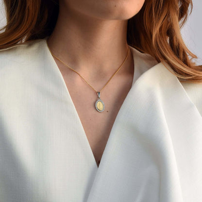MIRACULOUS MEDAL - DIAMONDS AND GOLD