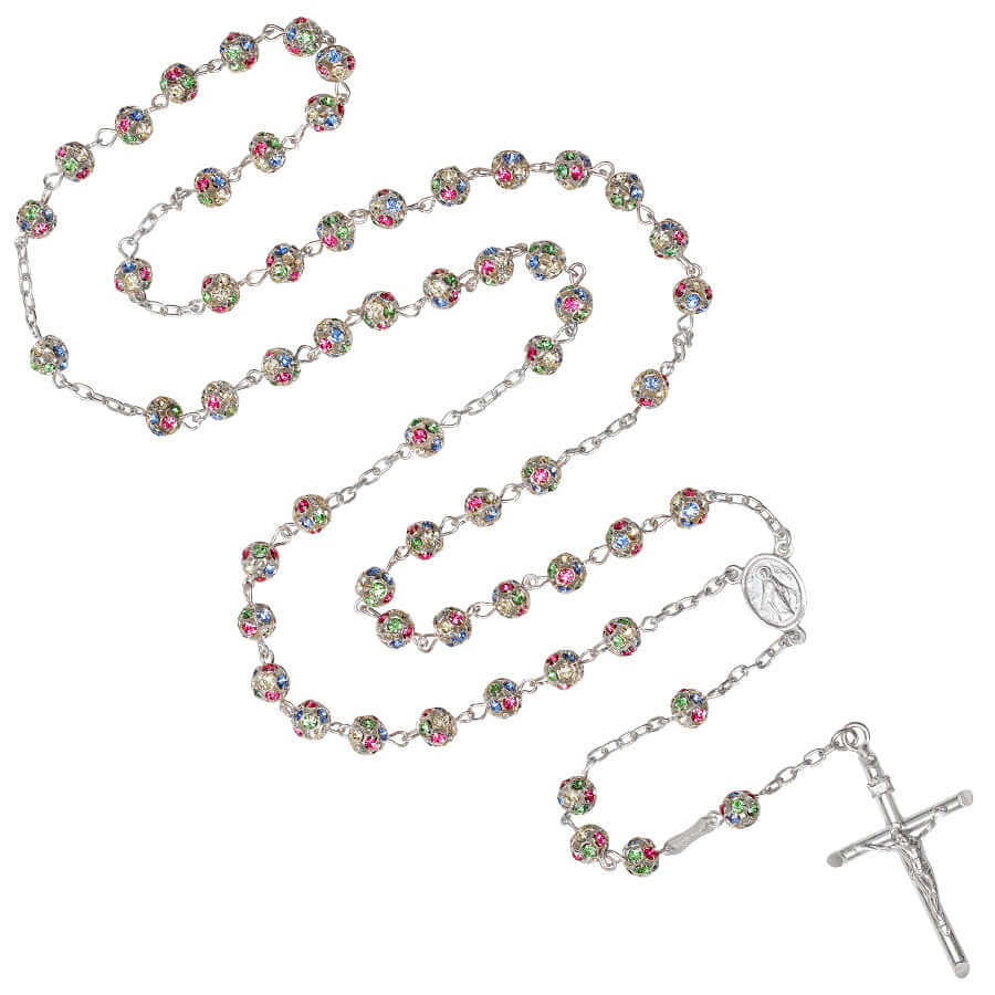 STRASSBALL ROSARY - SILVER