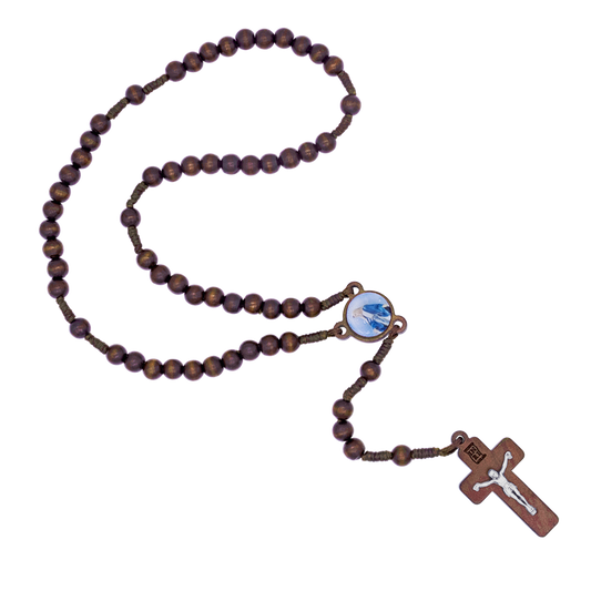 NATURAL WOOD ROSARY - ROPE