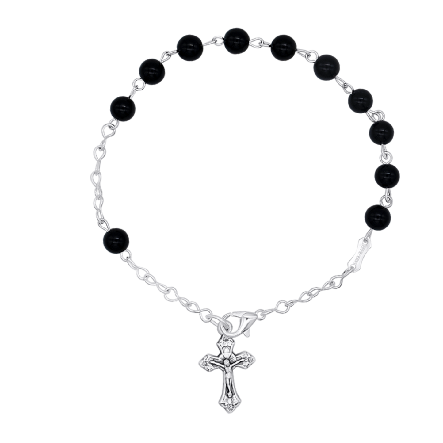 ONYX ROZENKRANS ARMBAND - METAAL