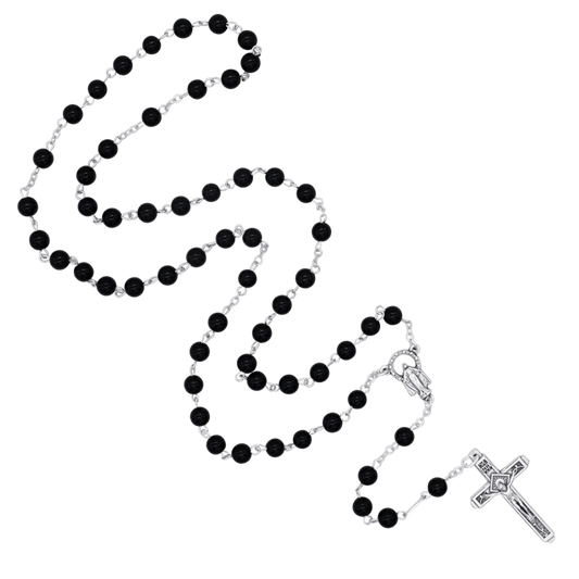 ONYX ROSARY - METAL