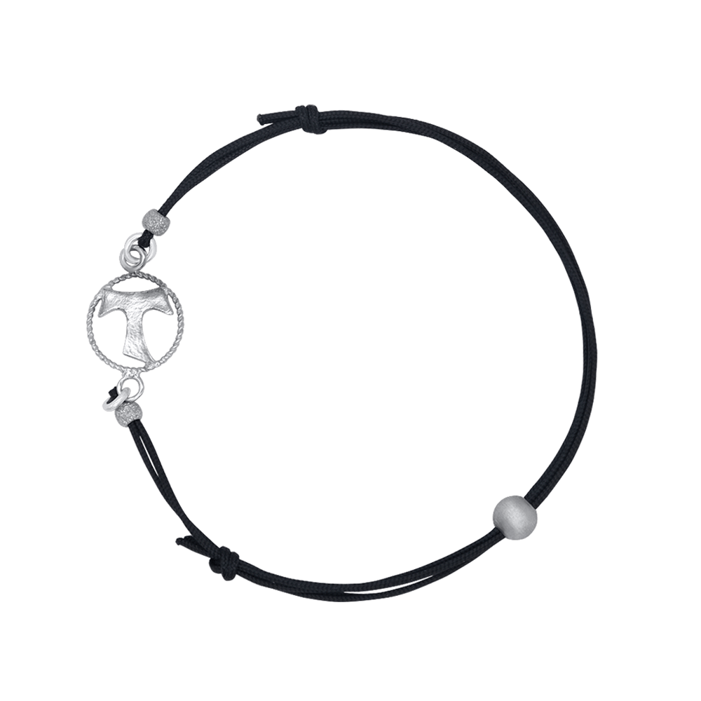 TAU - ARMBAND - CORD EN ZILVER
