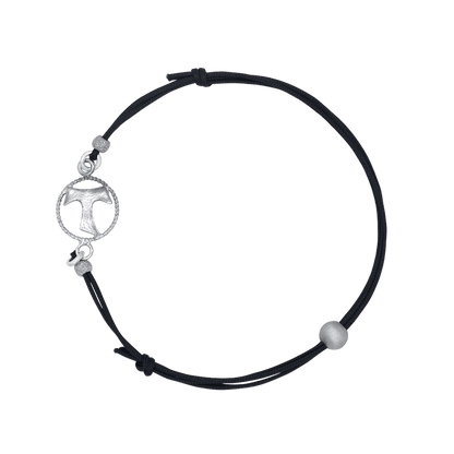 TAU - ARMBAND - CORD EN ZILVER