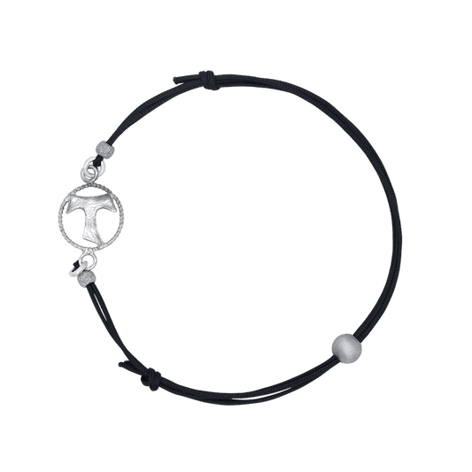 TAU - ARMBAND - CORD EN ZILVER