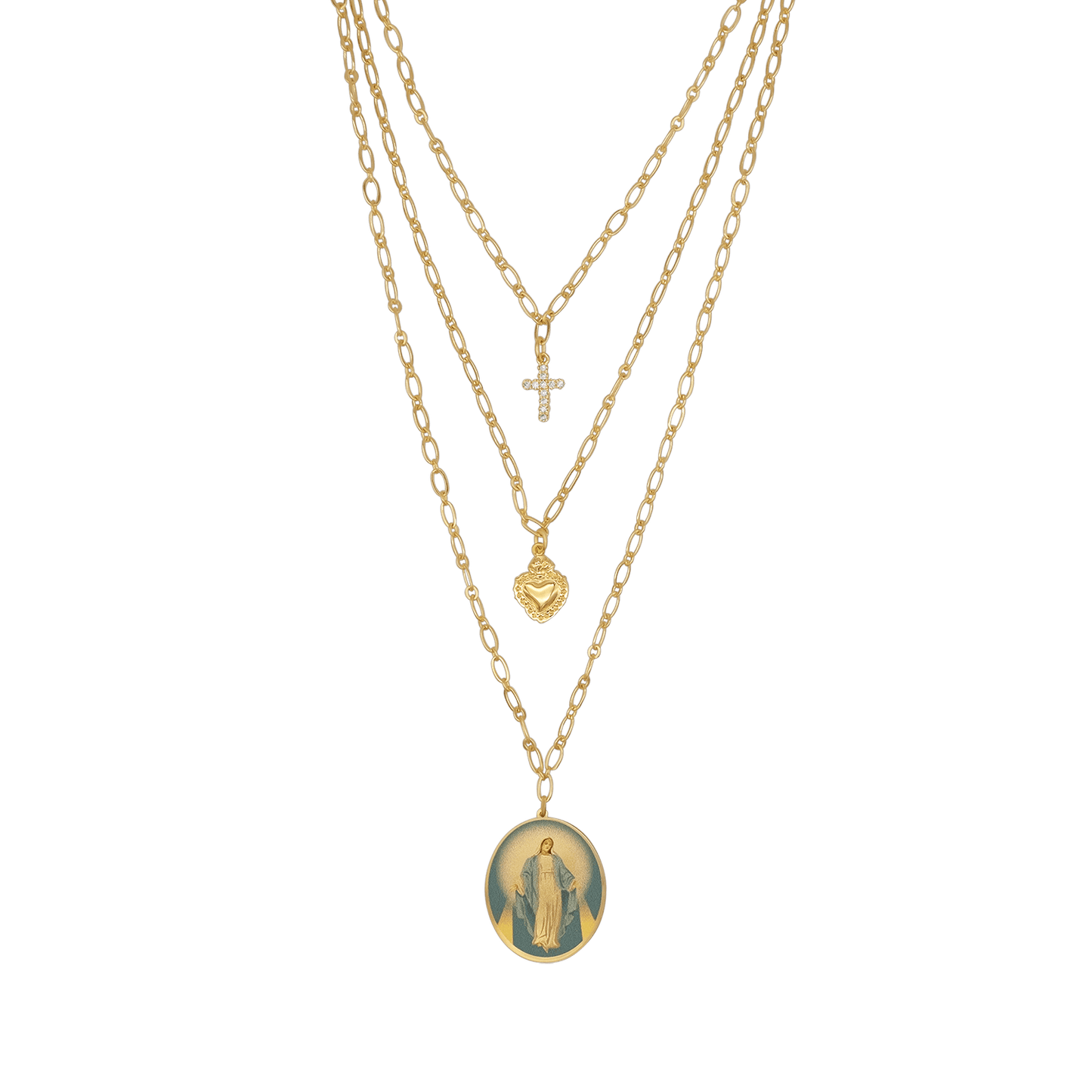 MIRACULOUS MEDAILLE - LAYERED KETTING