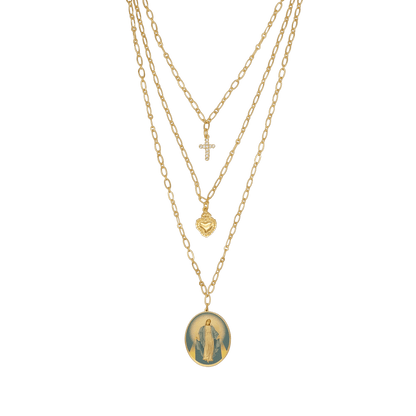 MIRACULOUS MEDAILLE - LAYERED KETTING
