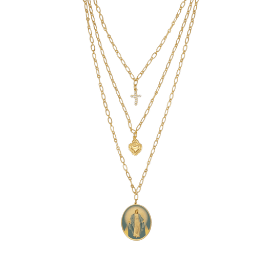 MIRACULOUS MEDAL - LAYERED NECKLACE
