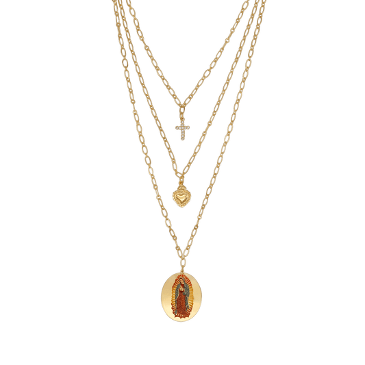 OUR LADY OF GUADALUPE - LAYERED NECKLACE