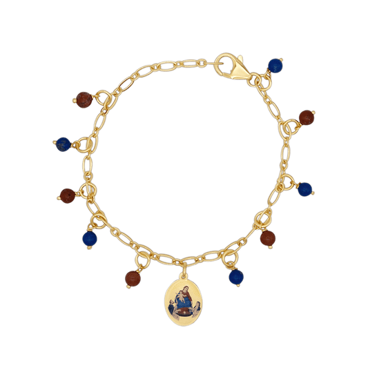 OUR LADY OF POMPEII - BEADED BRACELET