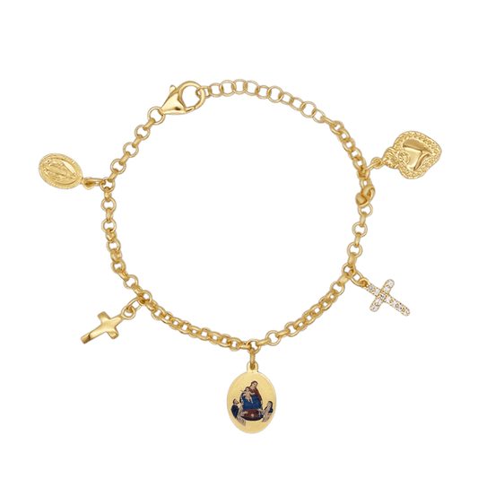 OUR LADY OF POMPEII - CHARMS BRACELET