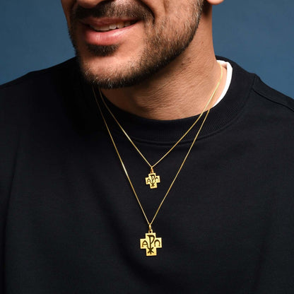 PEACE - CROSS PENDANT - GOLD