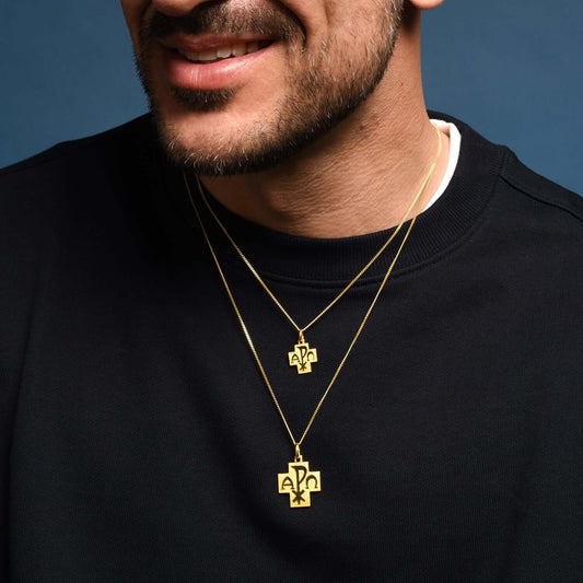 PEACE - CROSS PENDANT - GOLD