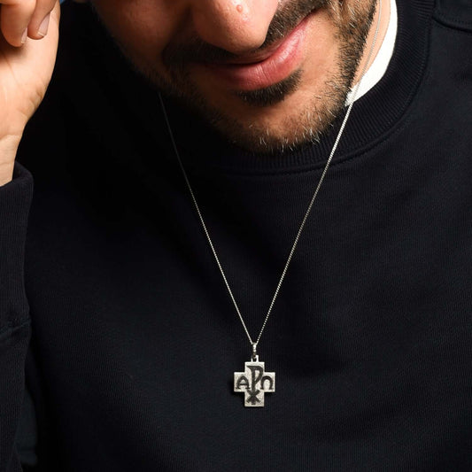 PEACE - CROSS PENDANT - SILVER