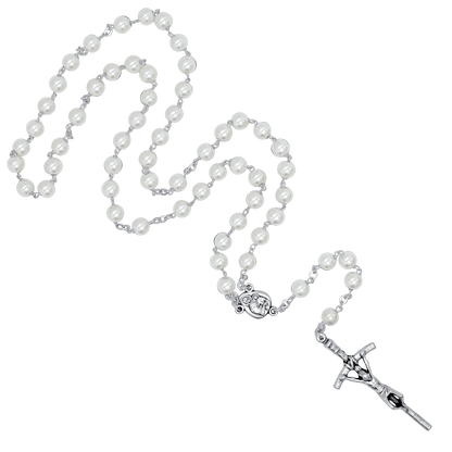 PEARL ROSARY - METAL