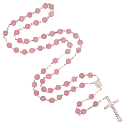 ROSE QUARTZ - ROZENKRANS - ZILVER