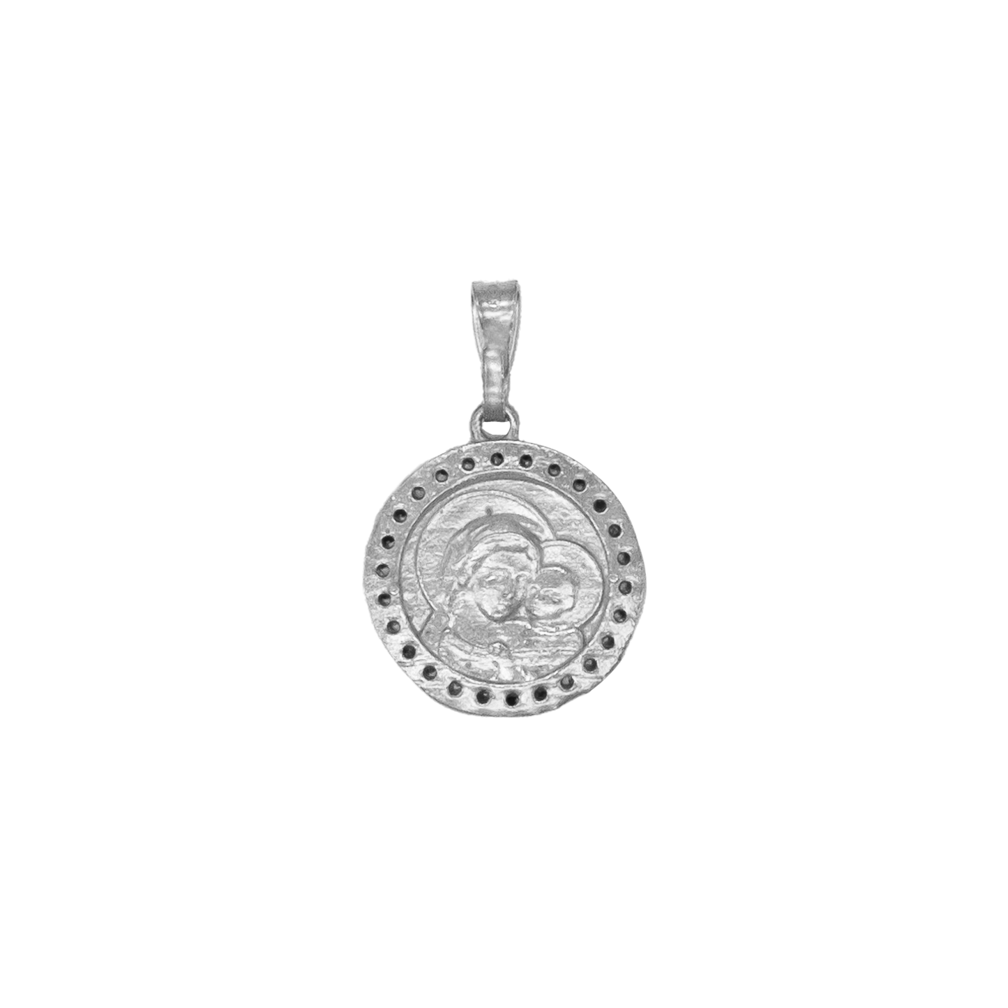 POPE LEO XIV - MEDAL - SILVER AND ZIRCONIA