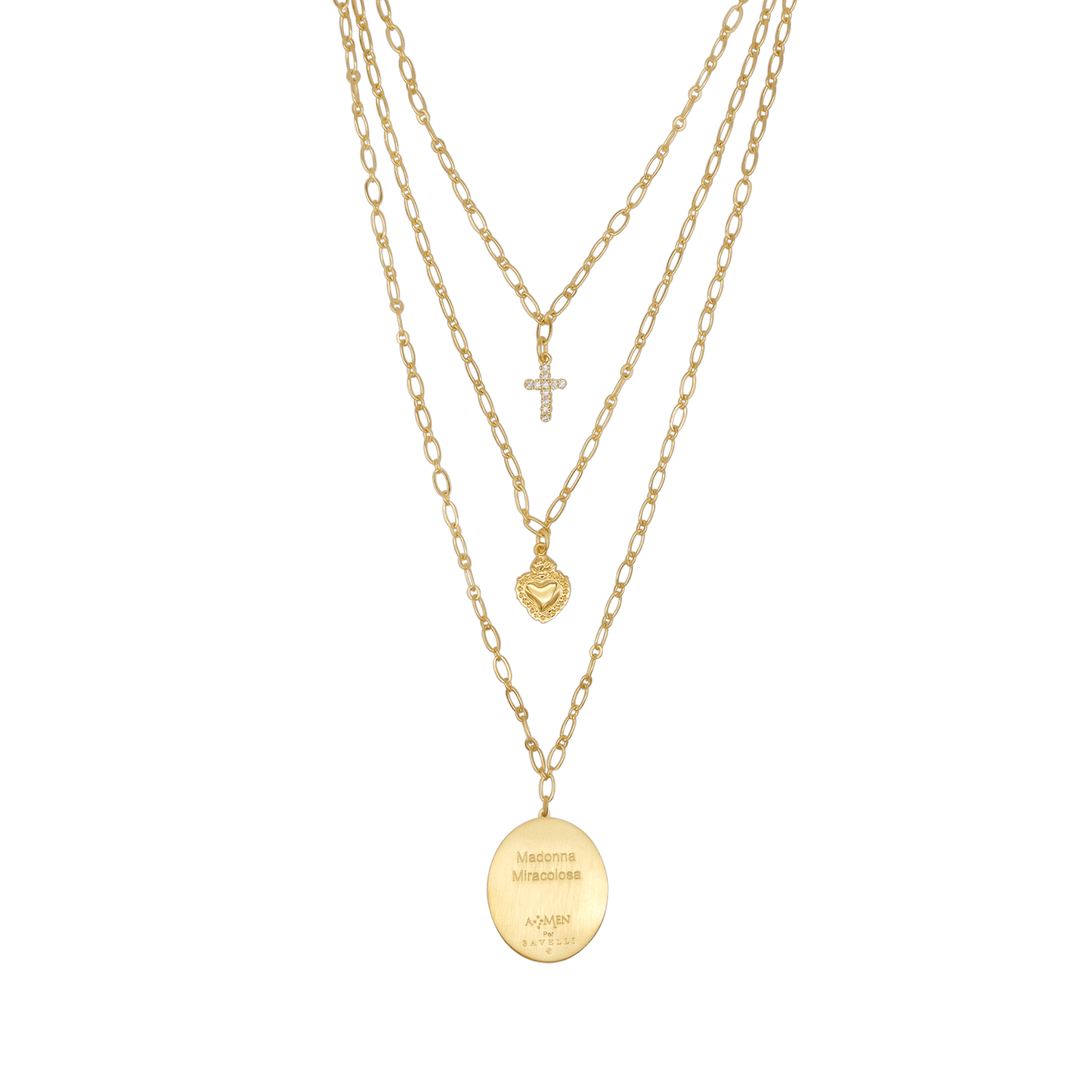 MIRACULOUS MEDAILLE - LAYERED KETTING