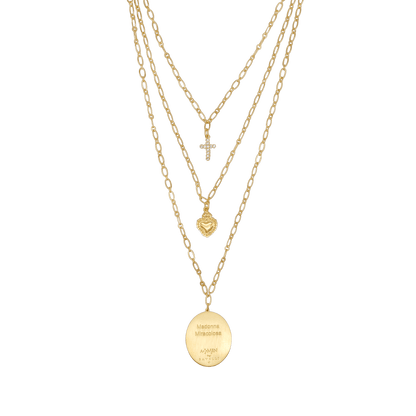 MIRACULOUS MEDAILLE - LAYERED KETTING