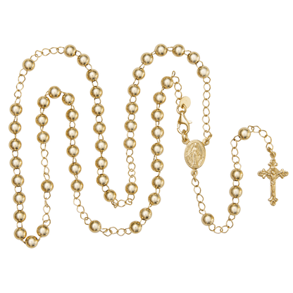 ROZENKRANS KETTING  - VERMEIL ZILVER