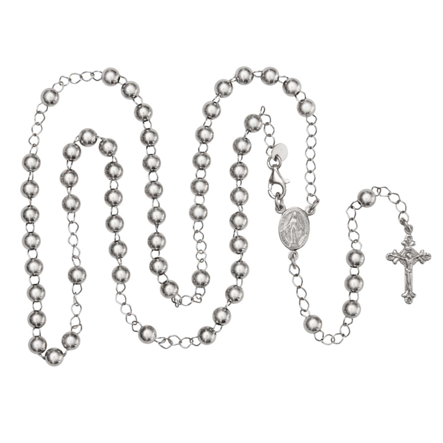 ROZENKRANS KETTING  - ZILVER