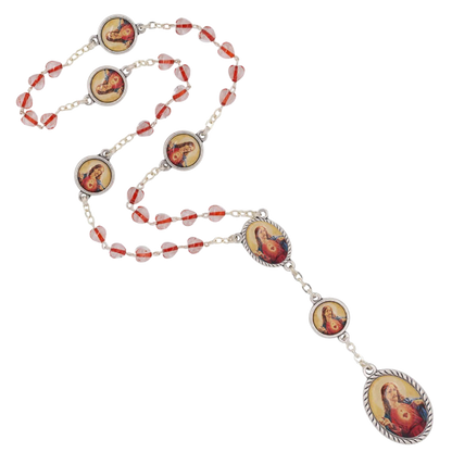 SACRED HEART OF JESUS - CHAPLET - METAL