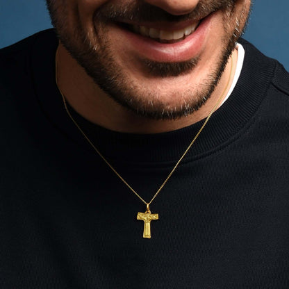 SAINT FRANCIS - TAU KRUIS - GOUD