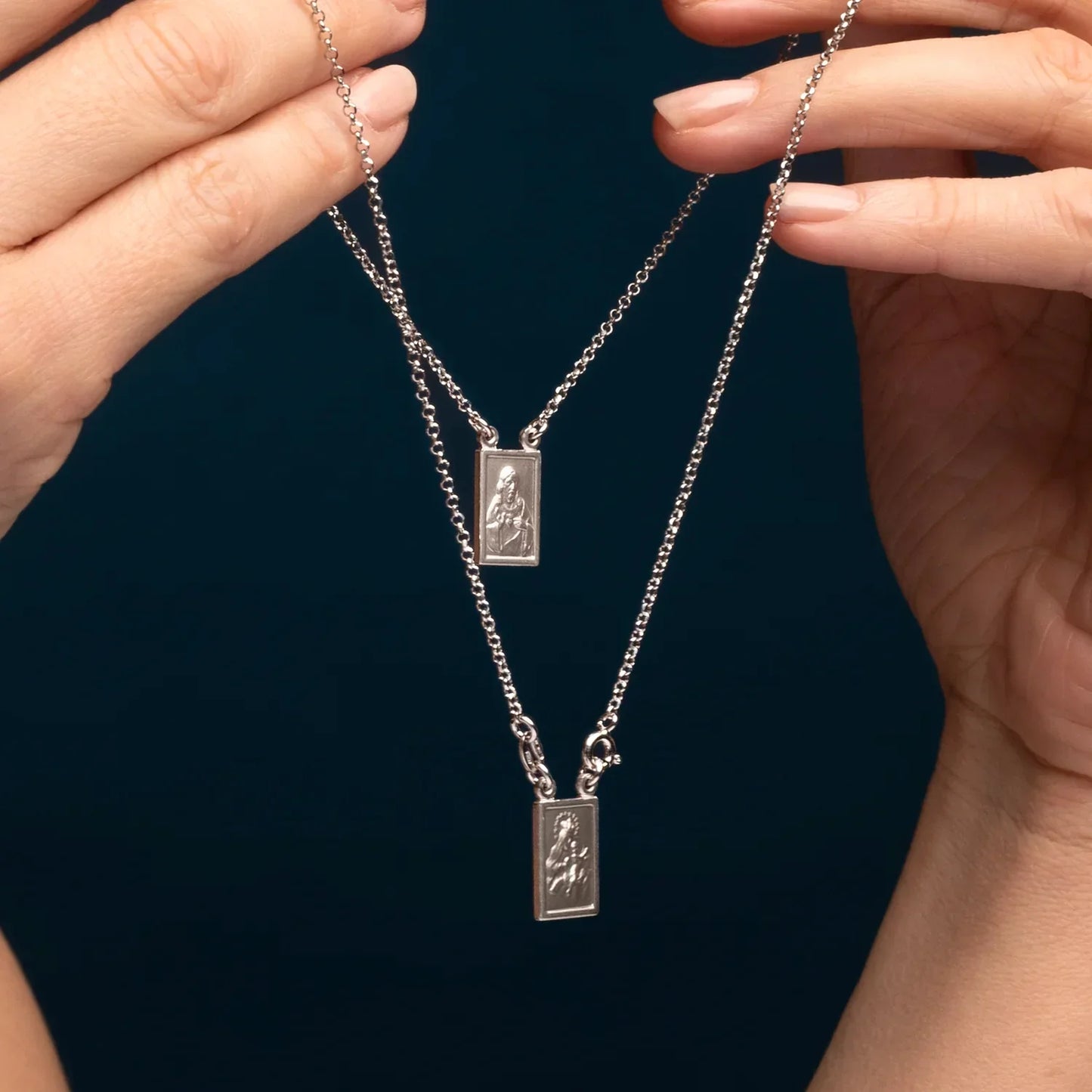 SCAPULAR KETTING - ZILVER