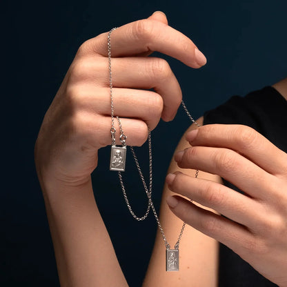 SCAPULAR KETTING - ZILVER