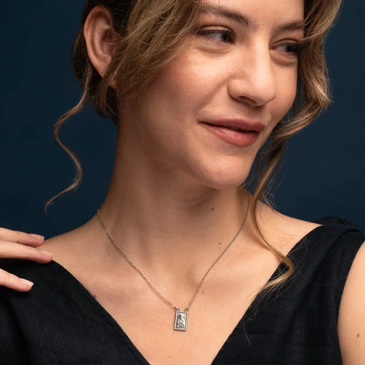 SCAPULAR NECKLACE - SILVER
