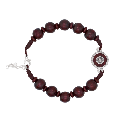 ST BENEDICT - LARGE ROZENKRANS ARMBAND - RED