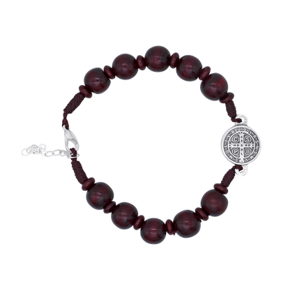 ST BENEDICT - LARGE ROZENKRANS ARMBAND - RED