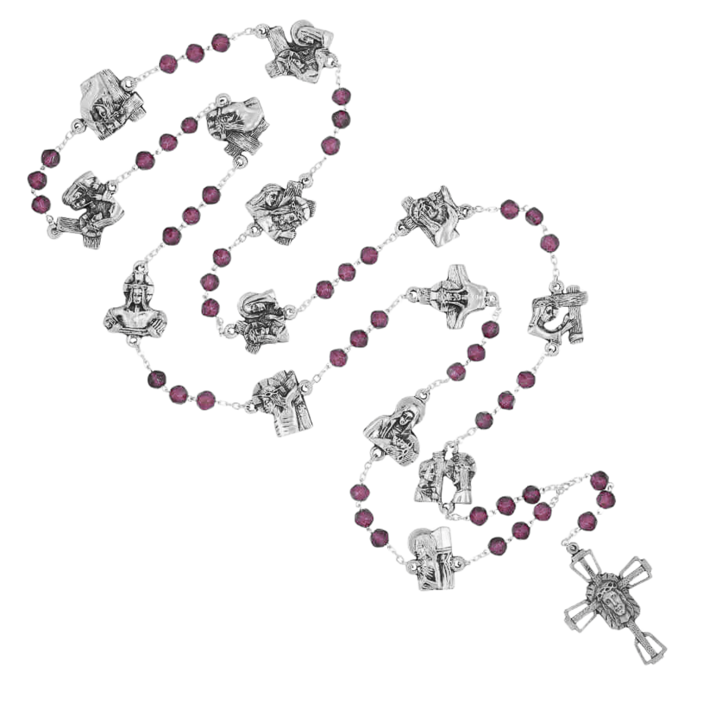STATIONS OF THE CROSS - ROSARY - METAL