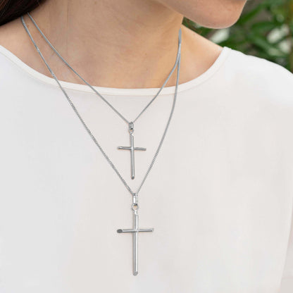 CLASSIC KRUIS HANGER - ZILVER
