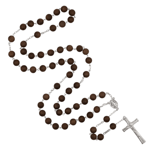 BLACK WOOD KRALEN ROZENKRANS - ZILVER