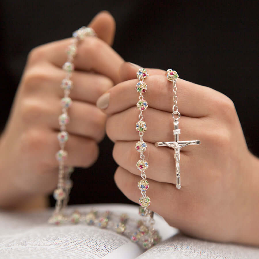 STRASSBALL ROSARY - SILVER
