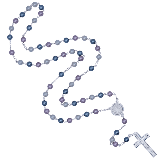 THREE TONE PEARL ROZENKRANS - ZILVER