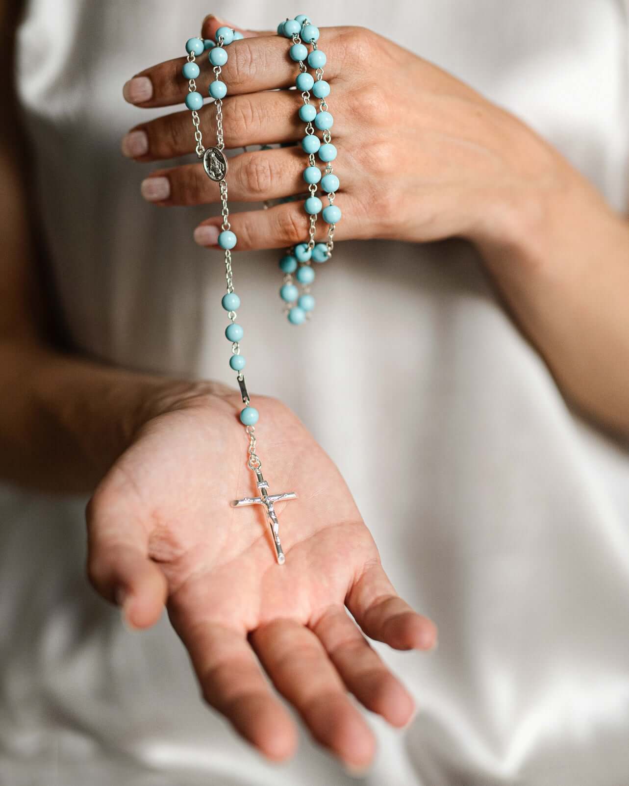 TURQUOISE ROZENKRANS - ZILVER