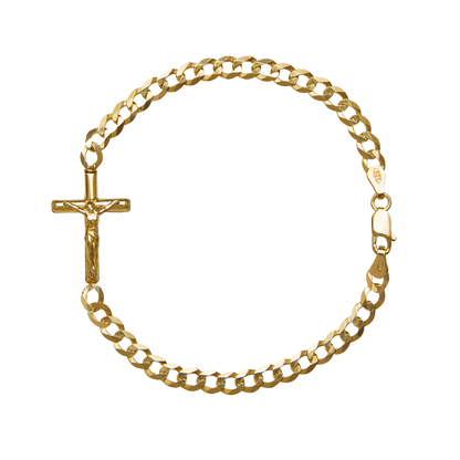 KRUISBEELD - ARMBAND - VERMEIL ZILVER