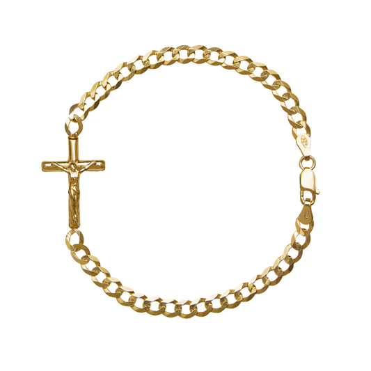 KRUISBEELD - ARMBAND - VERMEIL ZILVER