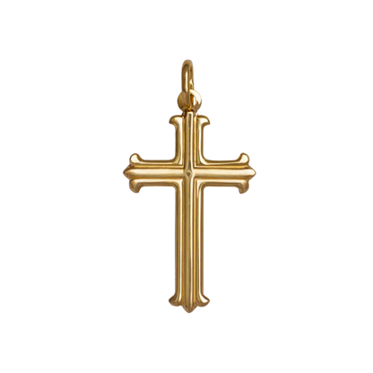CROSS PENDANT - VERMEIL SILVER