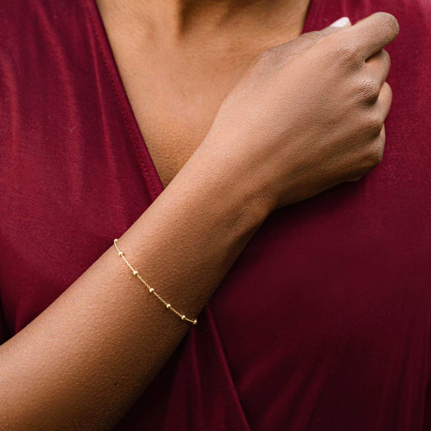 ROSARY BRACELET - VERMEIL SILVER