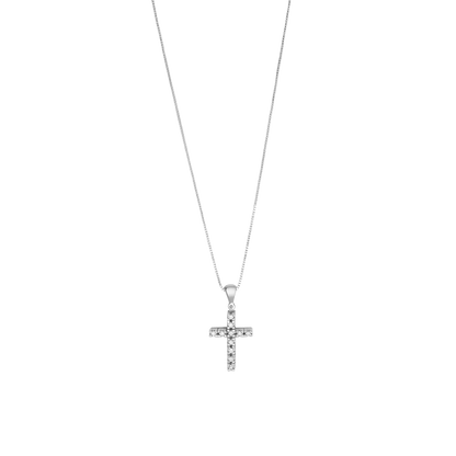 KRUIS KETTING - DIAMANTEN EN GOUD