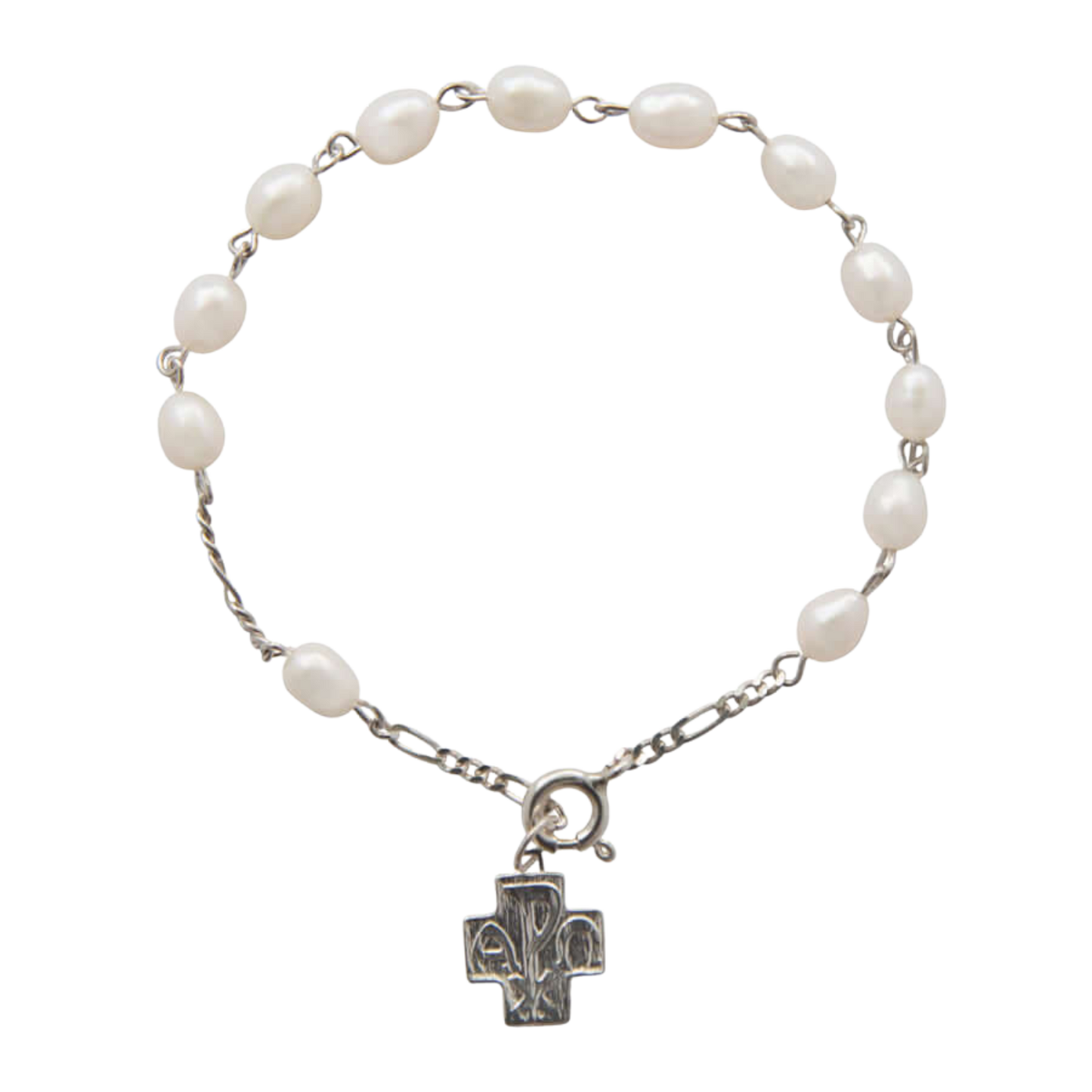 PEARL ROZENKRANS ARMBAND - ZILVER